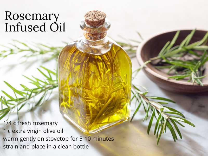 rosemary infused extra virgin olive oil