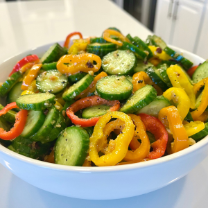 Cucumber Sweet Pepper Salad Recipe