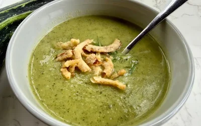 Creamy Vegan Zucchini Soup {Easy Summer Recipe}